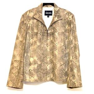 🔥Leather Snake Print Jacket